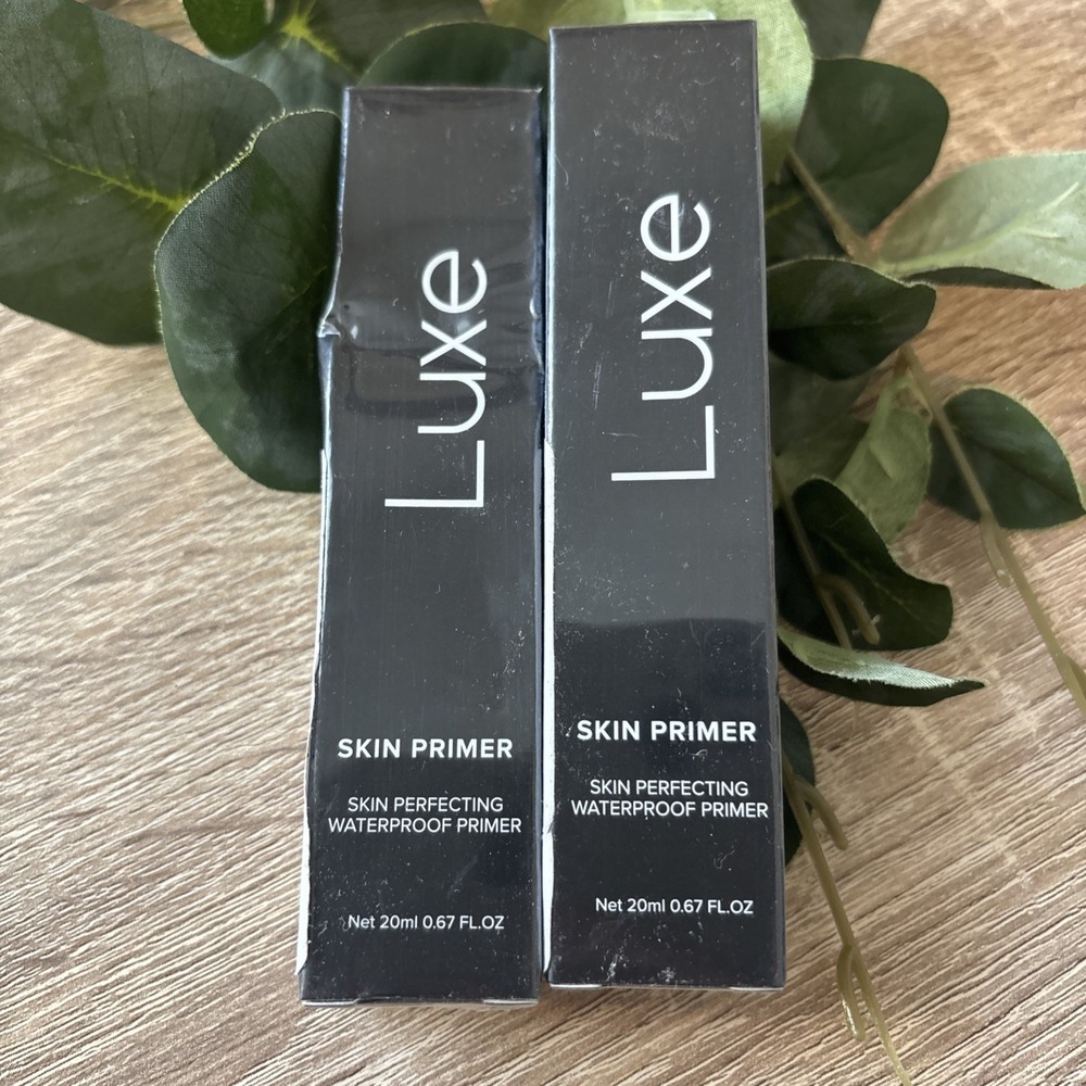 LOT OF 2 LUXE Skin Primer 0.67 Fl Oz New In Box Skin Perfecting Waterproof